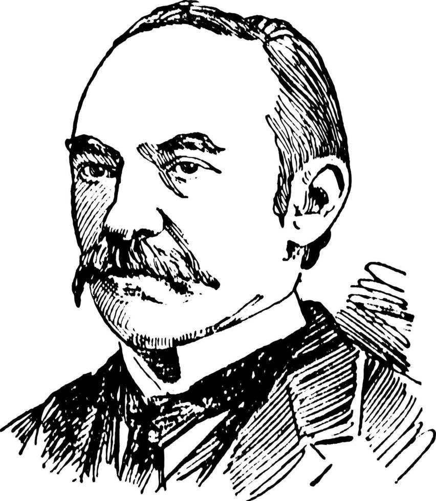 thomas hardy, ilustración de la vendimia vector