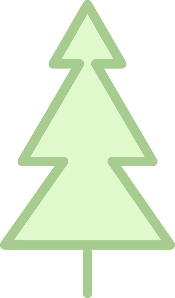 Green tree, illustration, vector on a white background.