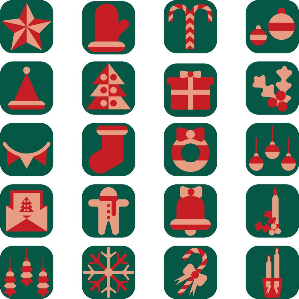 Red christmas , illustration, vector on a white background.
