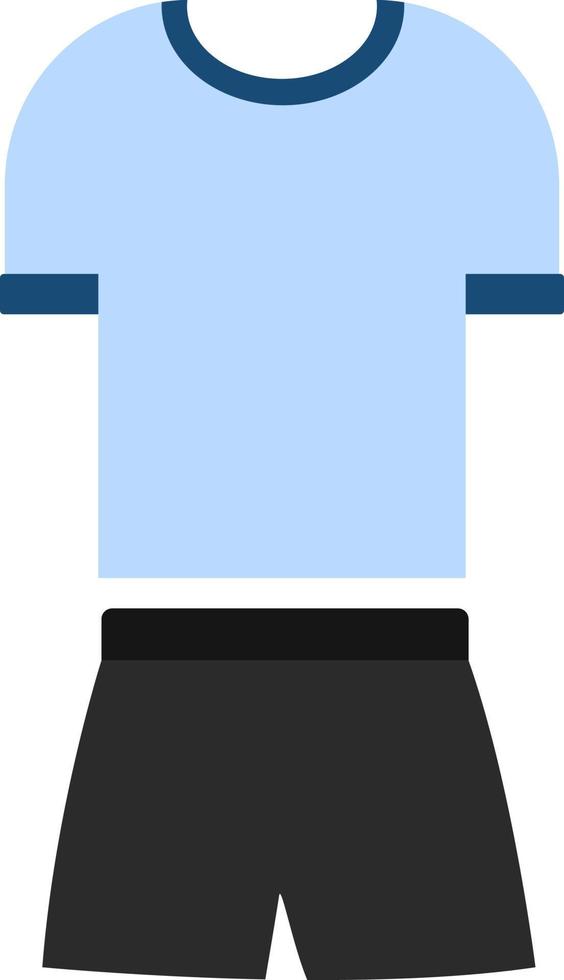 Football kit, illustration, vector on white background.