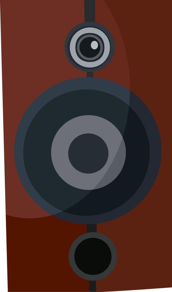 Big speaker, illustration, vector on white background.
