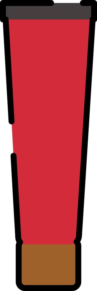 Berauty face cream, illustration, vector on a white background.