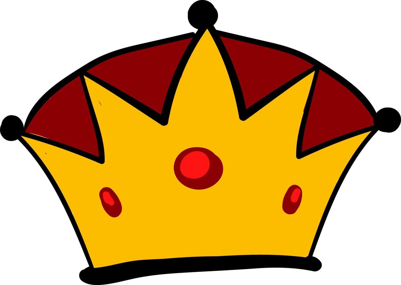 King crown, illustration, vector on white background.