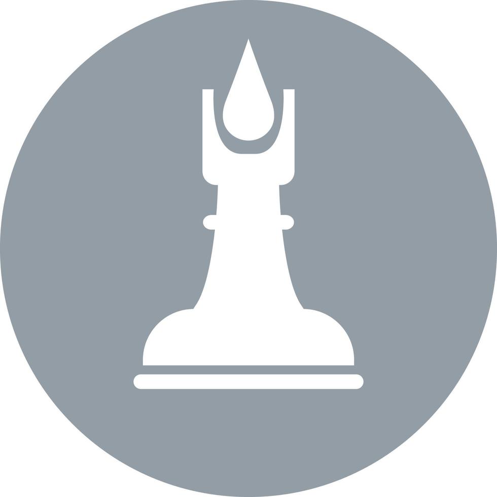 figura de ajedrez rey blanco, ilustración, vector sobre fondo blanco.