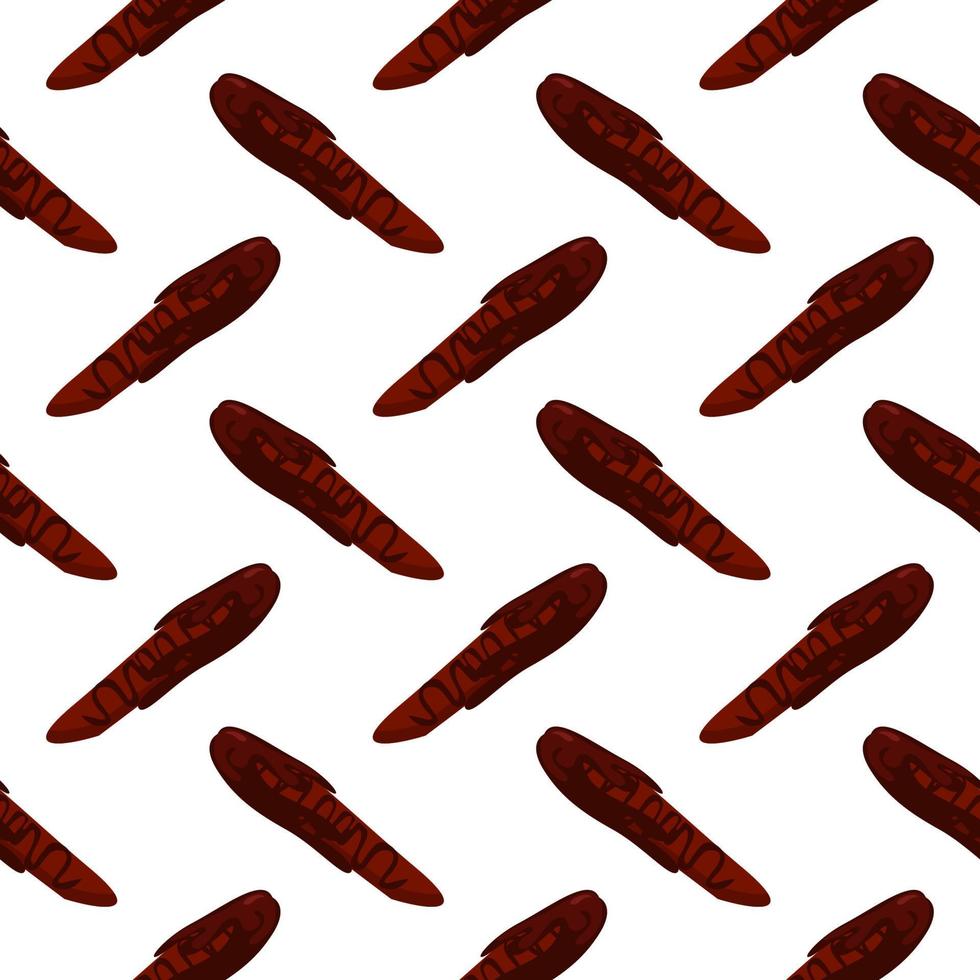 Sweet chocolate stick ,seamless pattern on white background. vector