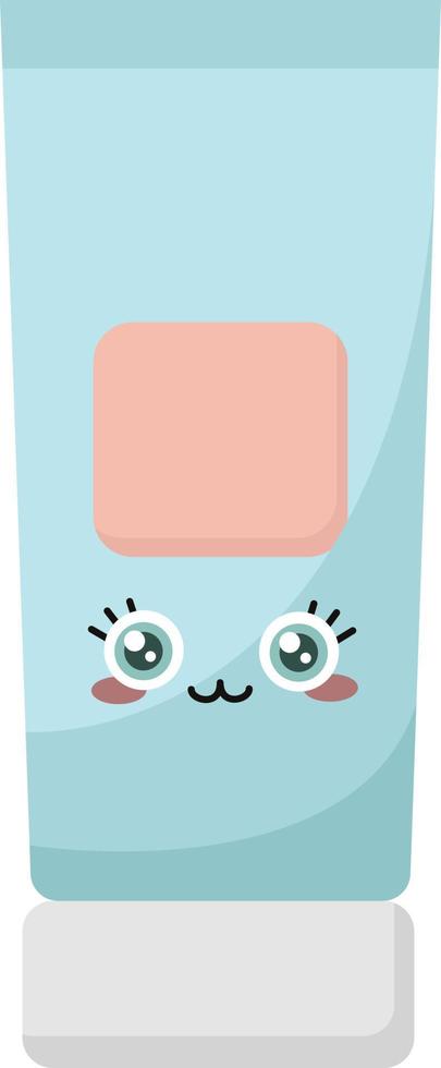 Cosmetic cream, illustration, vector on white background.