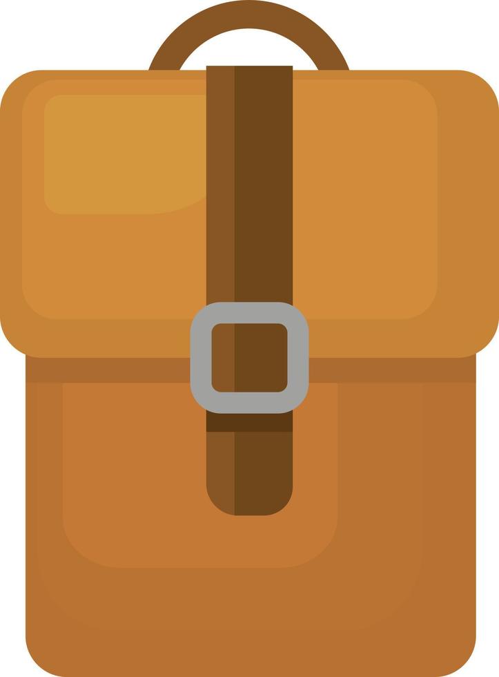 Brown bag, illustration, vector on white background