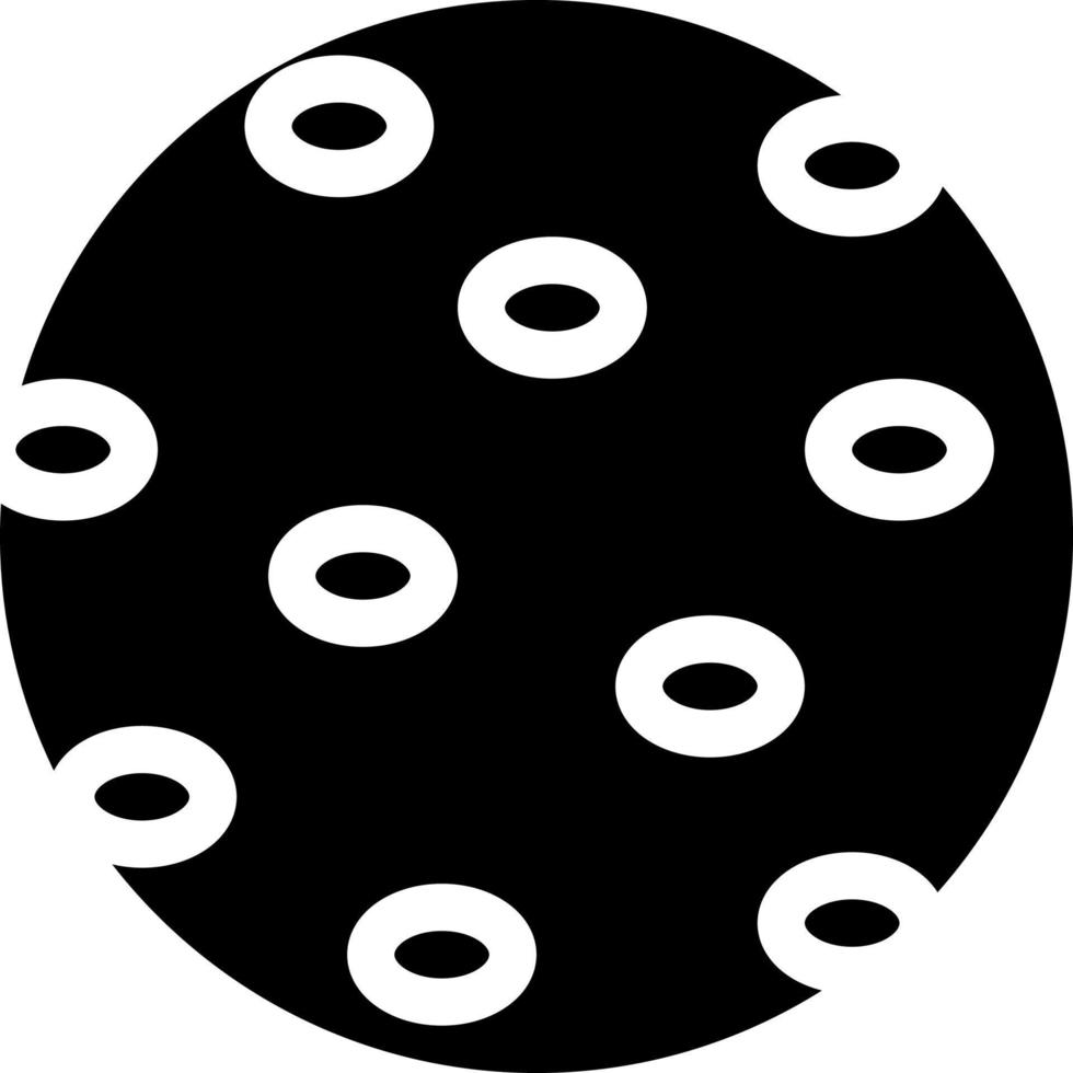 Black Moon, illustration, vector on white background.