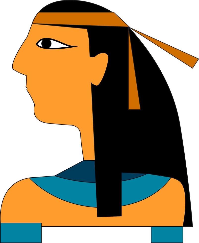 An Egyptian, vector or color illustration.