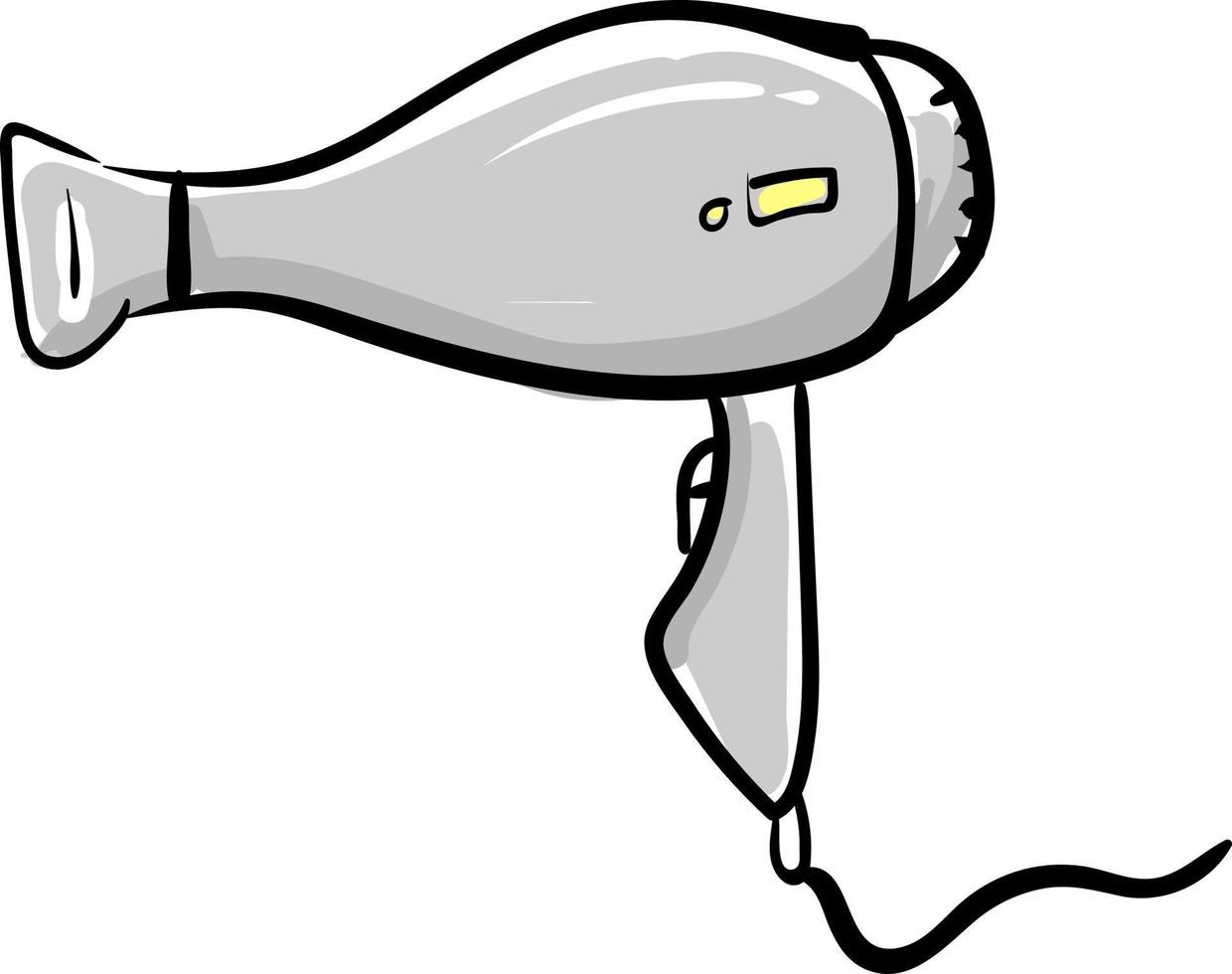 secador de pelo, ilustración, vector sobre fondo blanco.