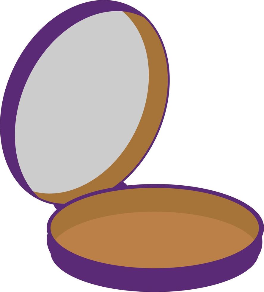 Small mirror, illustration, vector on white background.