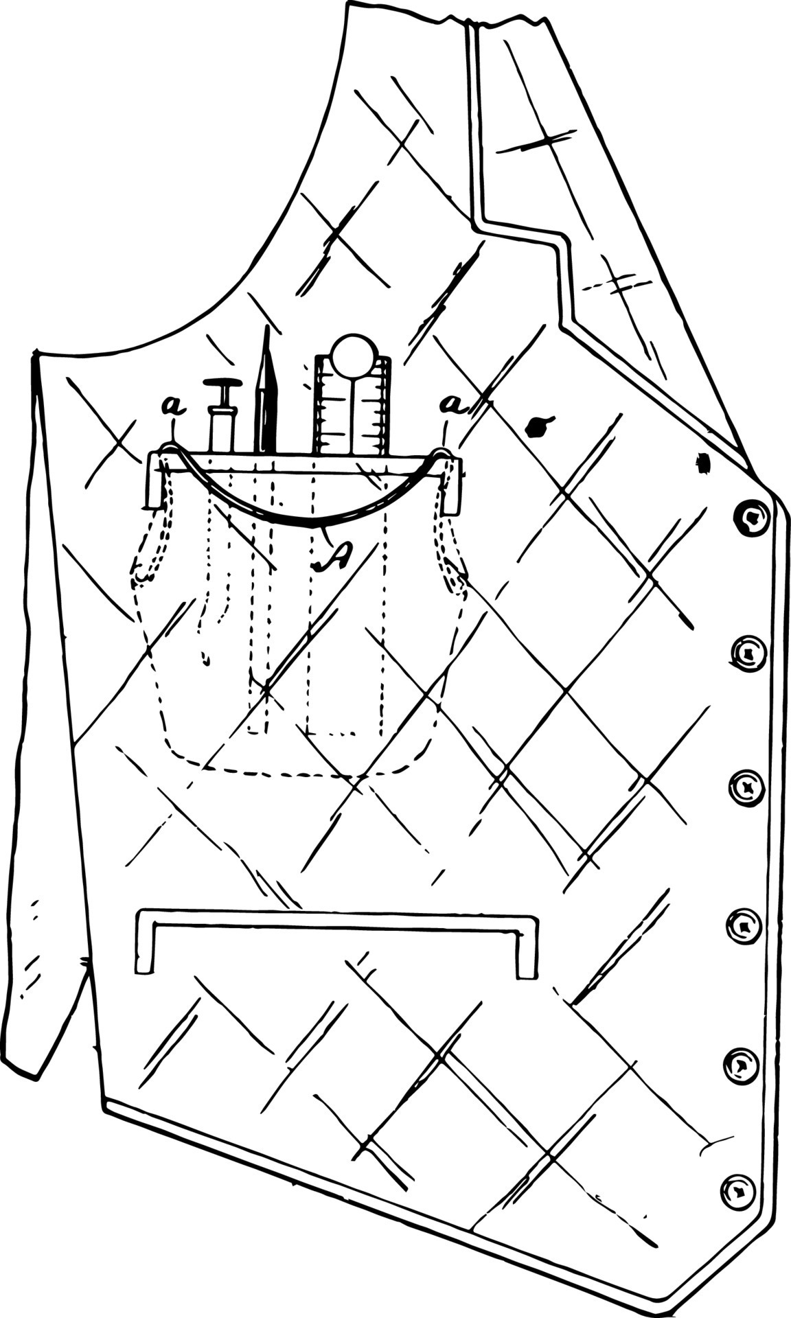 Pocket Protector is designed to fit neatly inside vintage engraving