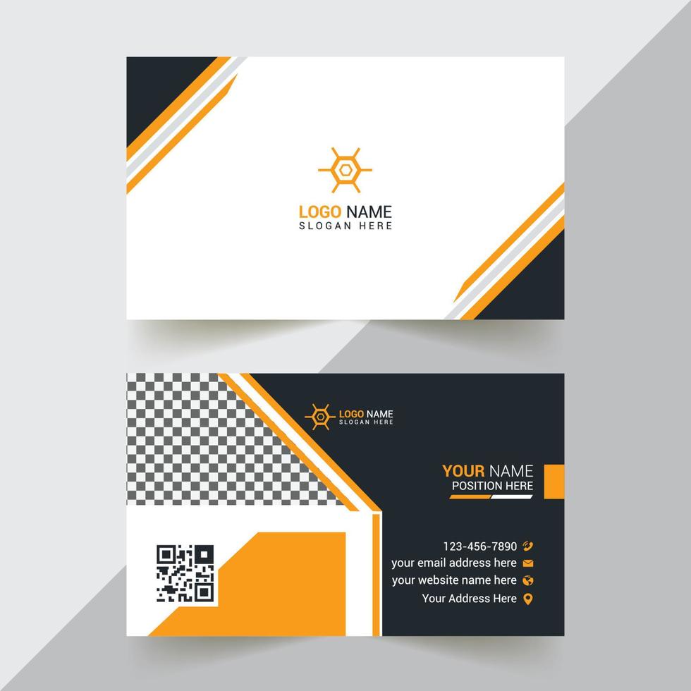 Modern And Professional Business Card Design, Corporate And Creative Business Card Design, Simple And Abstract Business Card, Business Card Design Template vector