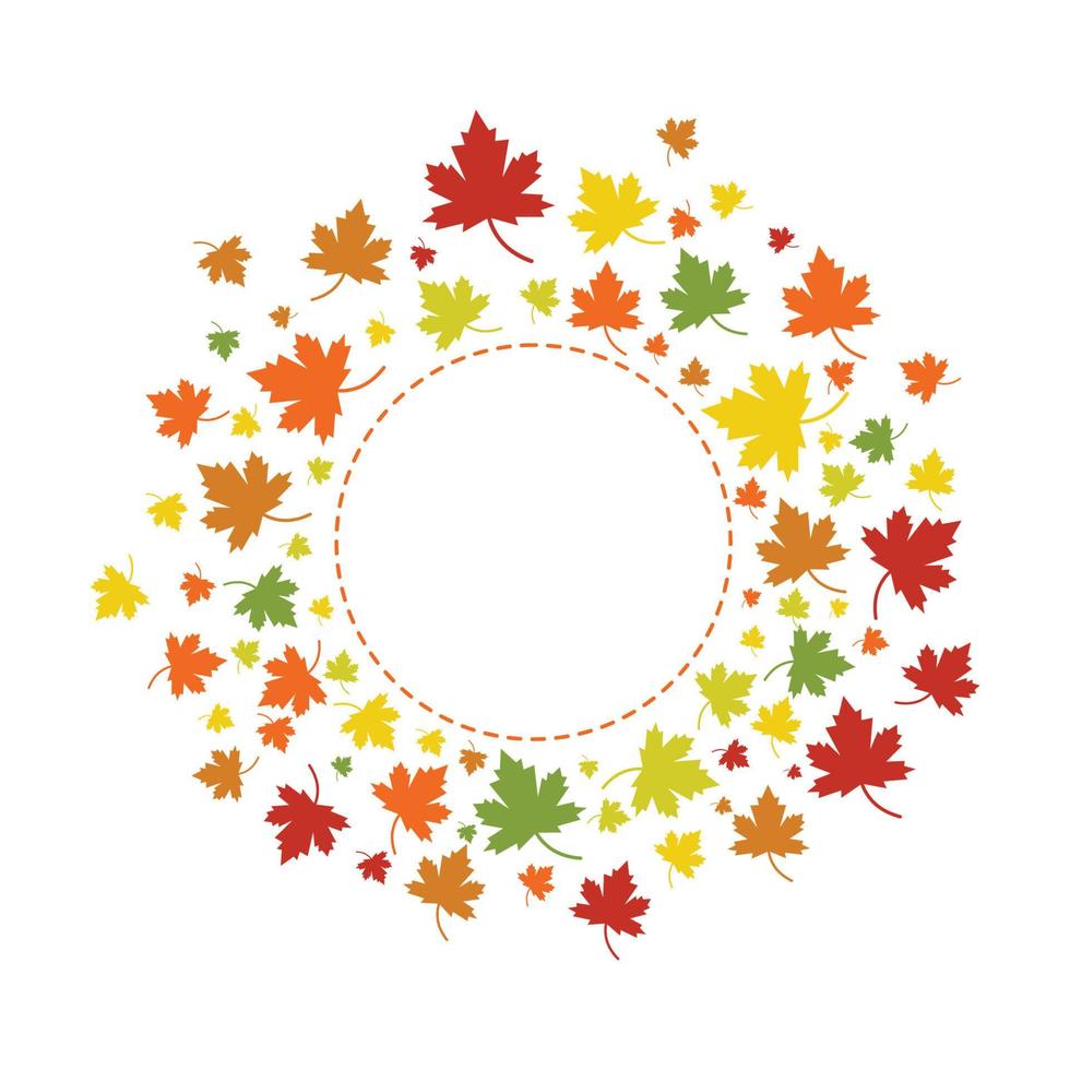 Autumn leaves maple vector