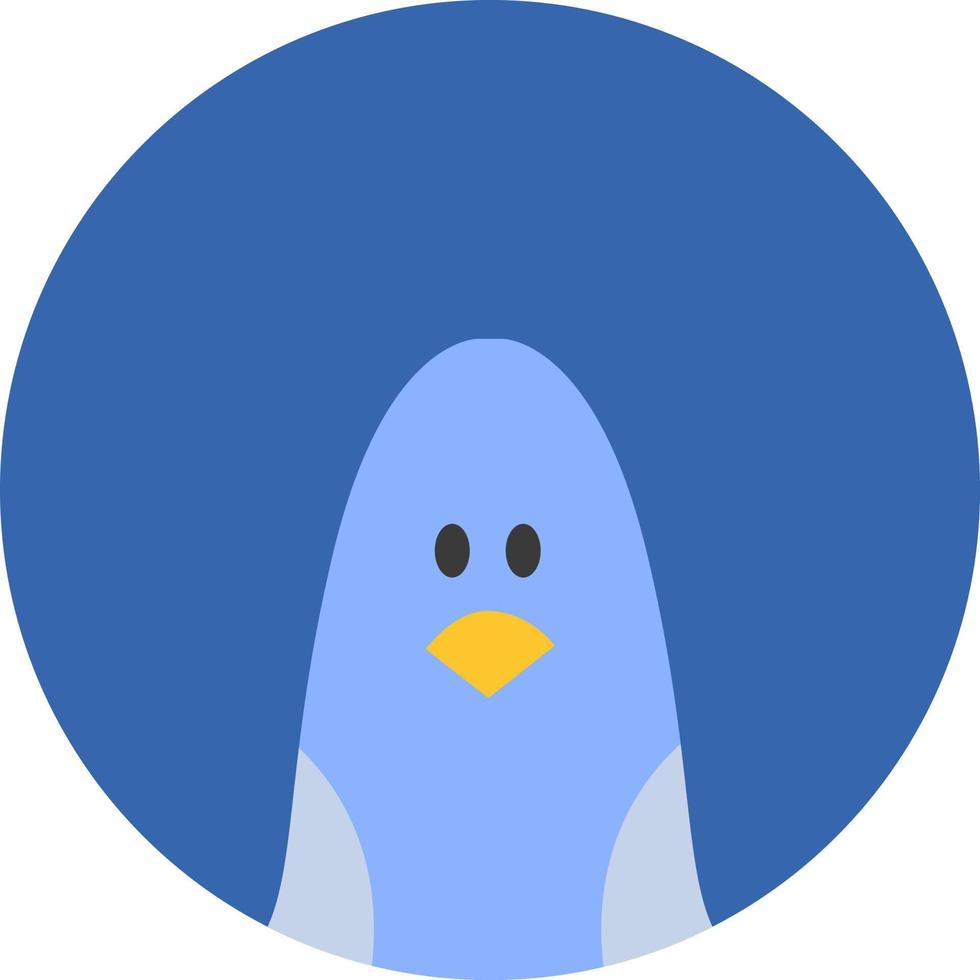 Blue pigeon, illustration, vector on a white background.