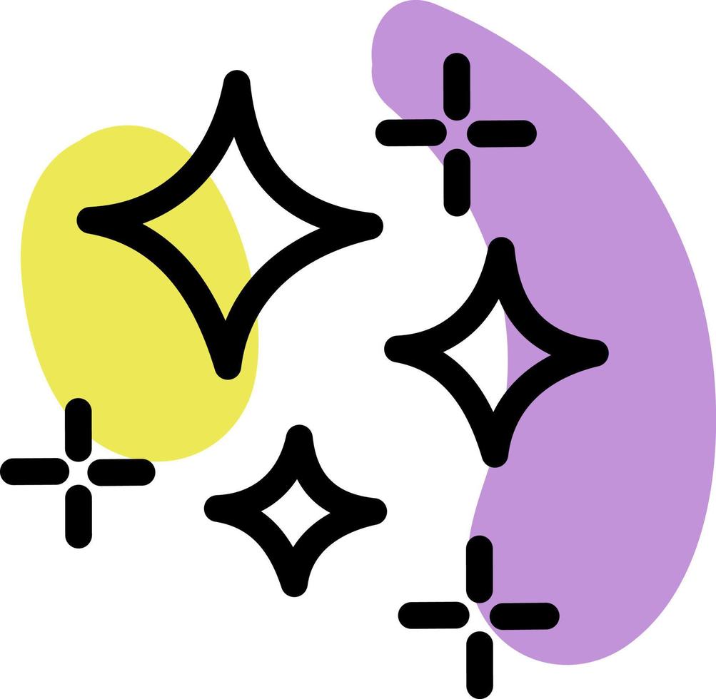 Magic in the air, illustration, vector, on a white background. vector