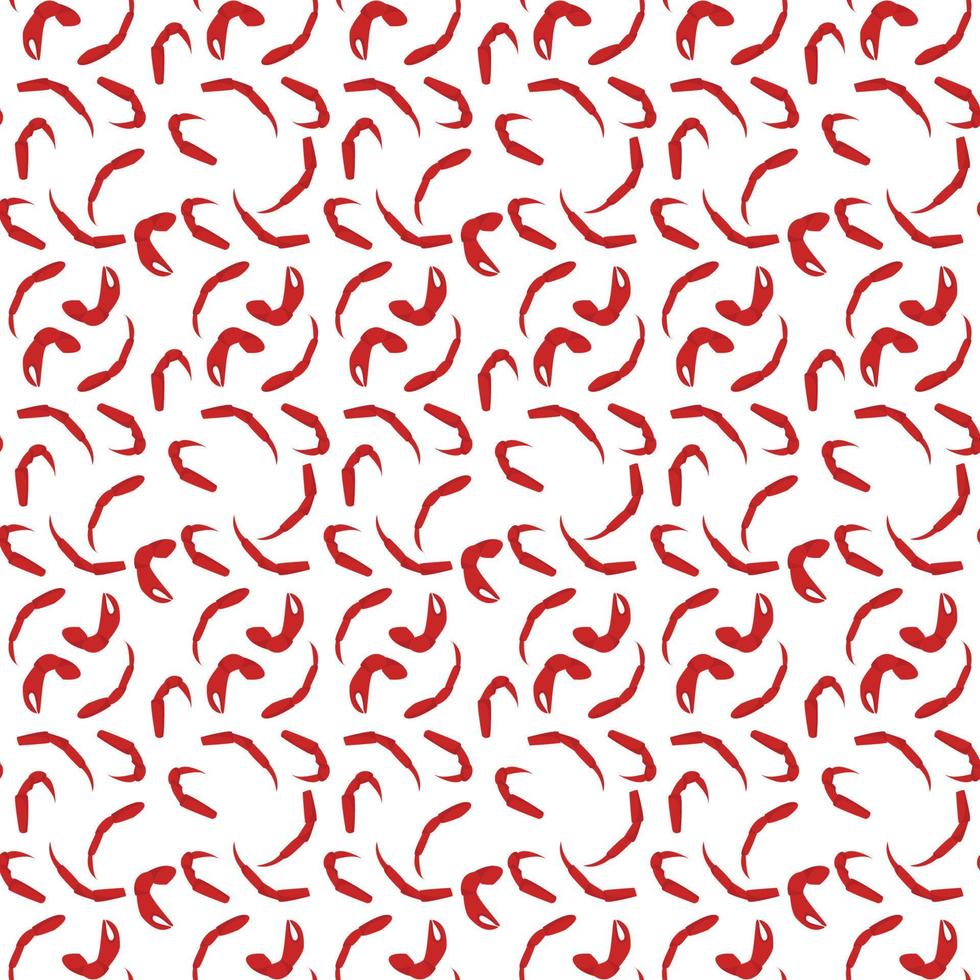 Small crab,seamless pattern on white background. vector