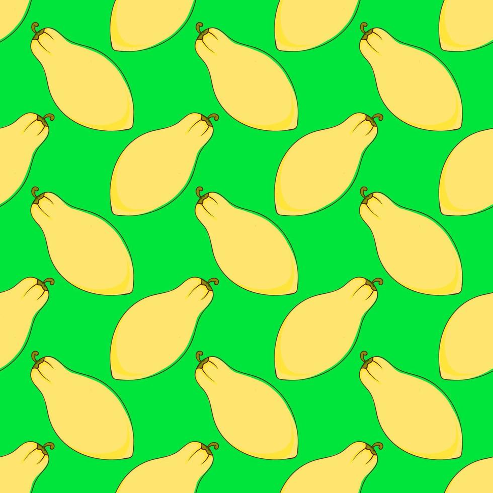 Papaya pattern, seamless pattern on green background. vector