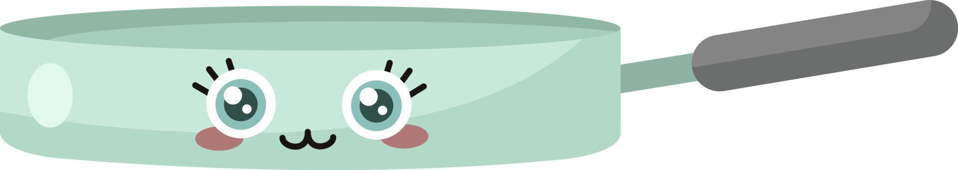 Frying pan, illustration, vector on white background