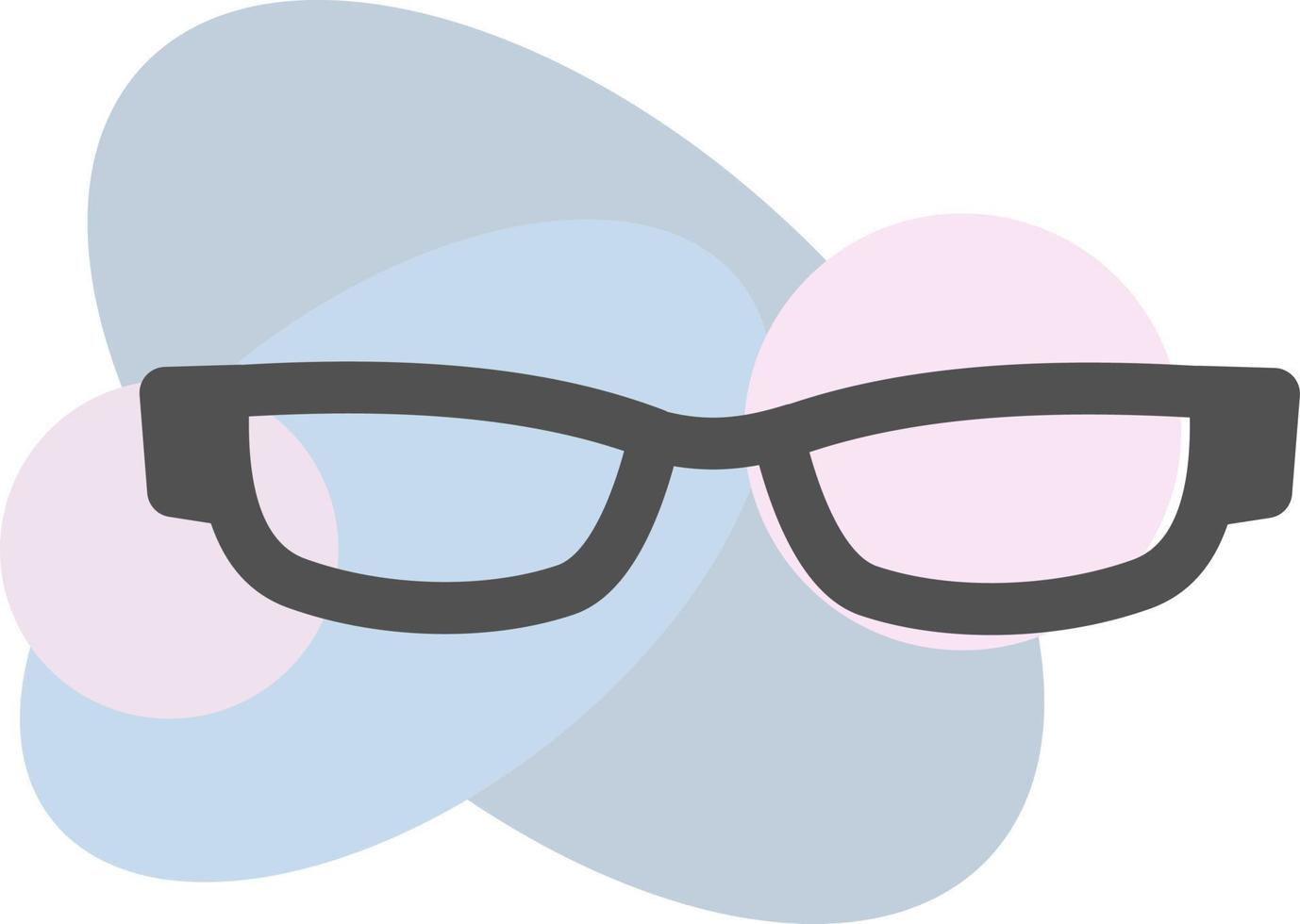Grandmas glasses, illustration, vector, on a white background. vector