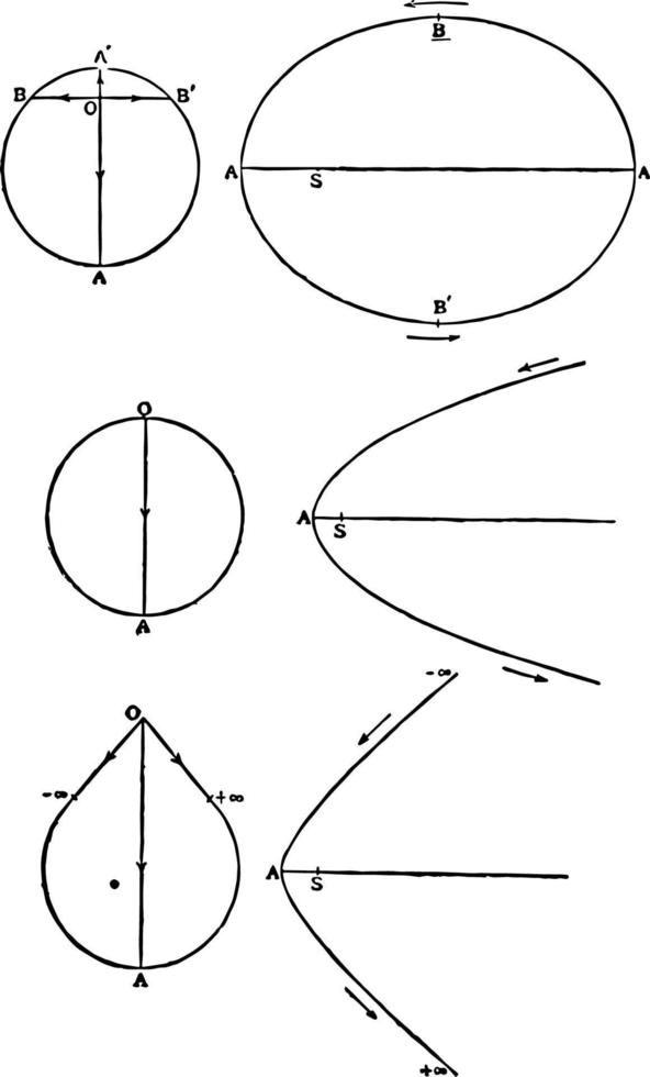 Components of Momentum
 vintage illustration. vector