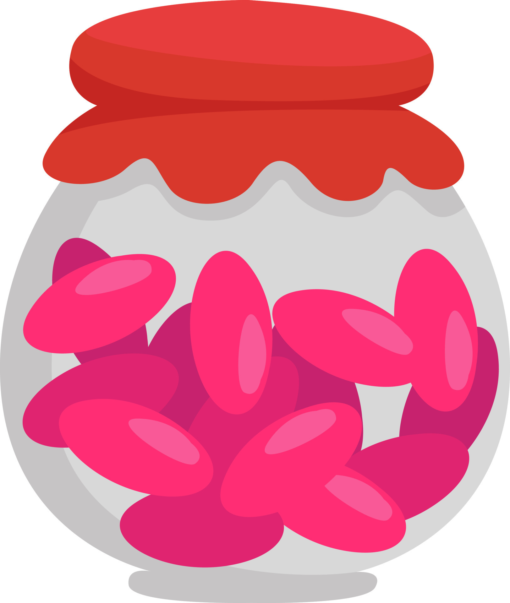 Candy jar, illustration, vector on a white background. 13596208 Vector