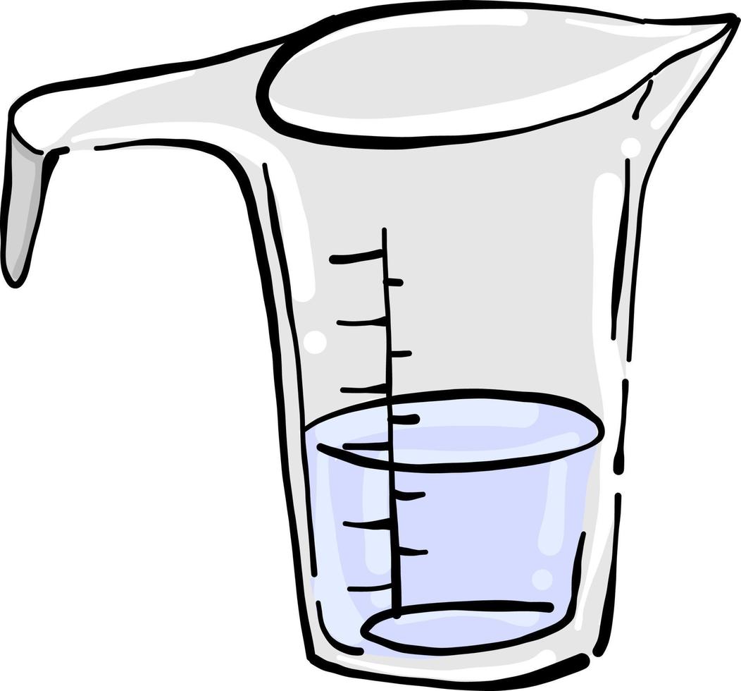 Water jug, illustration, vector on white background.