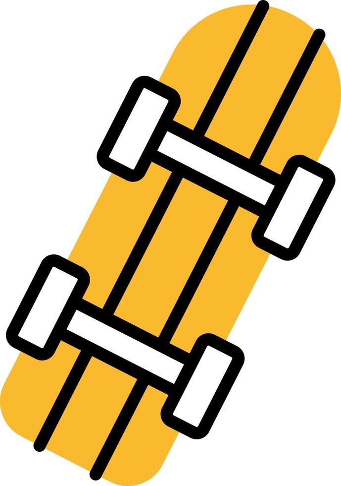Skateboarding sport, illustration, vector on a white background.