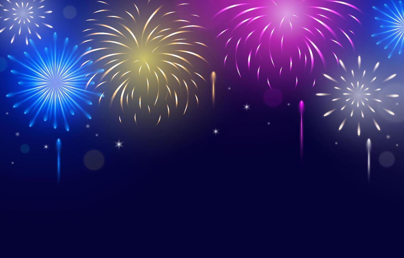 Fireworks Festivity Background vector