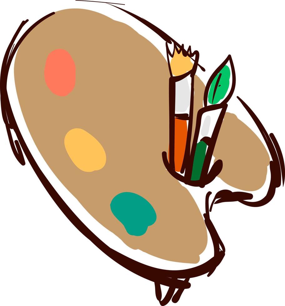 Color palette, illustration, vector on white background.