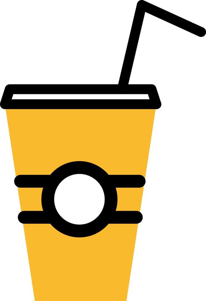 Cinema drink, illustration, vector on a white background.