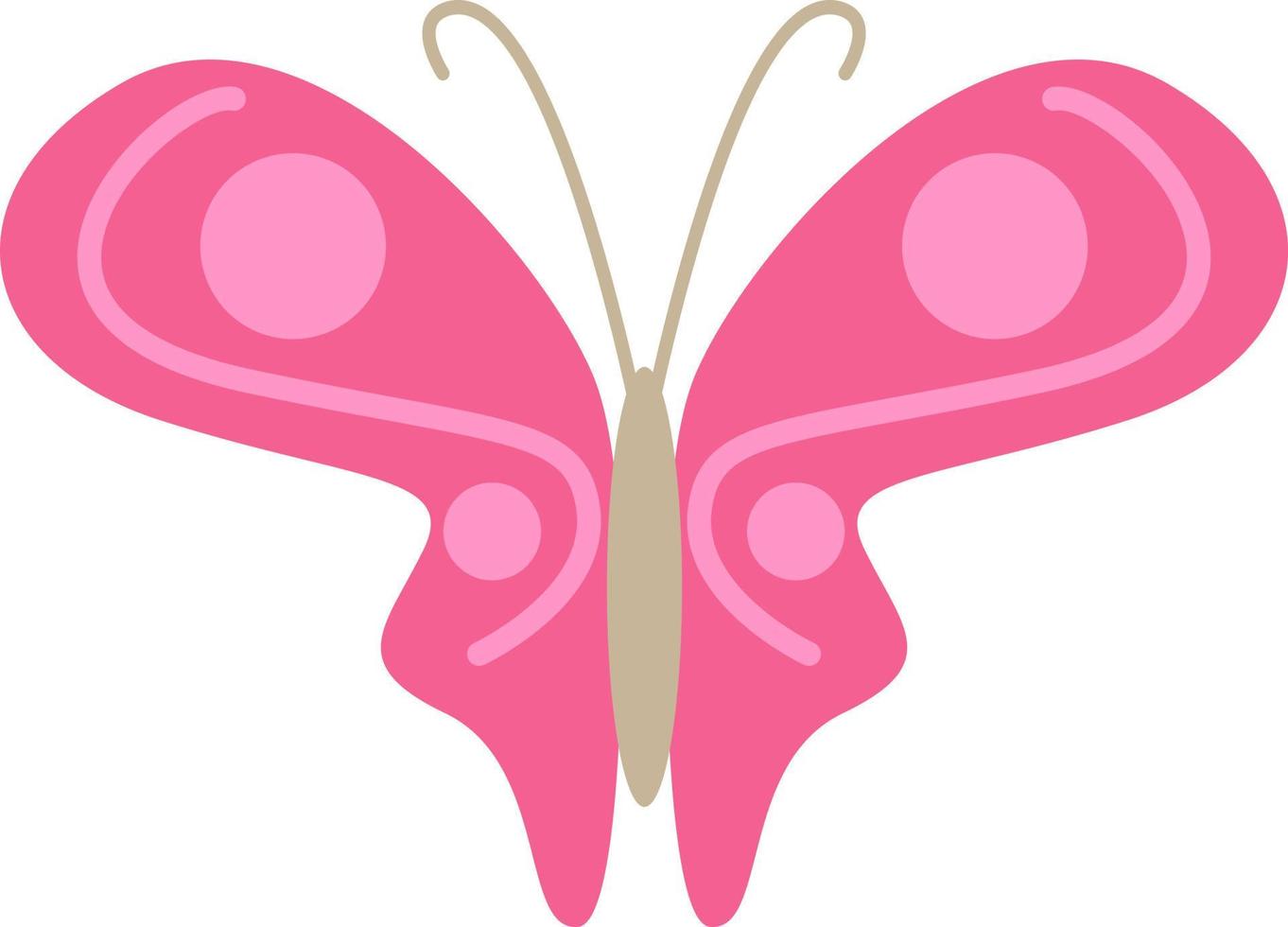 hermosa mariposa, ilustración, vector, sobre un fondo blanco. vector