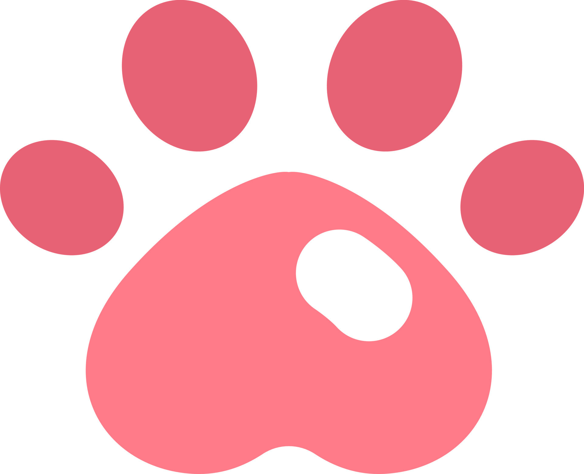 Pet paw print, illustration, vector on a white background. 13597756 Vector  Art at Vecteezy