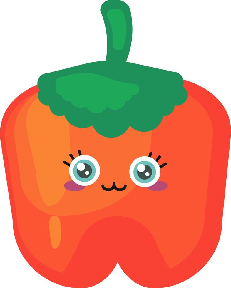 Cute pepper , illustration, vector on white background