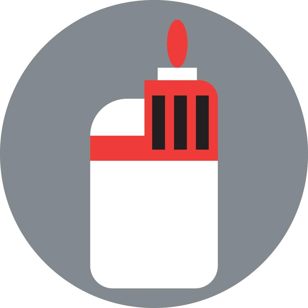 Smoking lighter, illustration, vector on a white background. 13597904