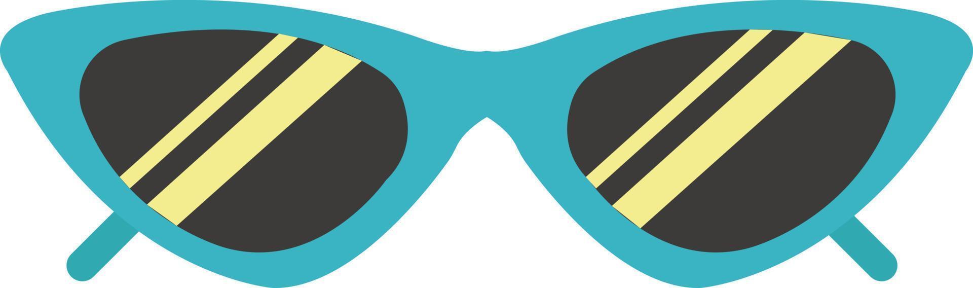 Sunglasses, illustration, vector on white background.