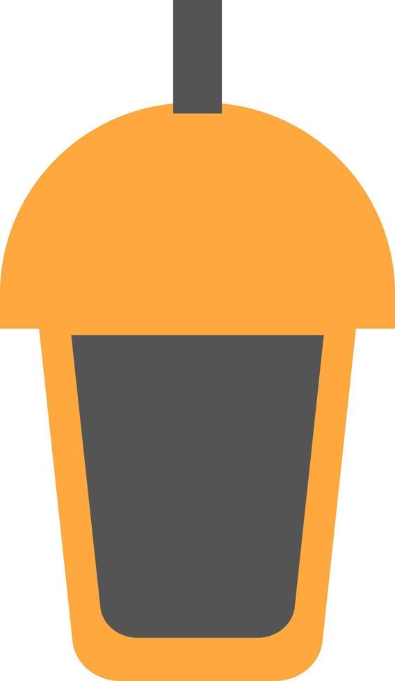 Juice in cup to go, illustration, vector, on a white background. vector