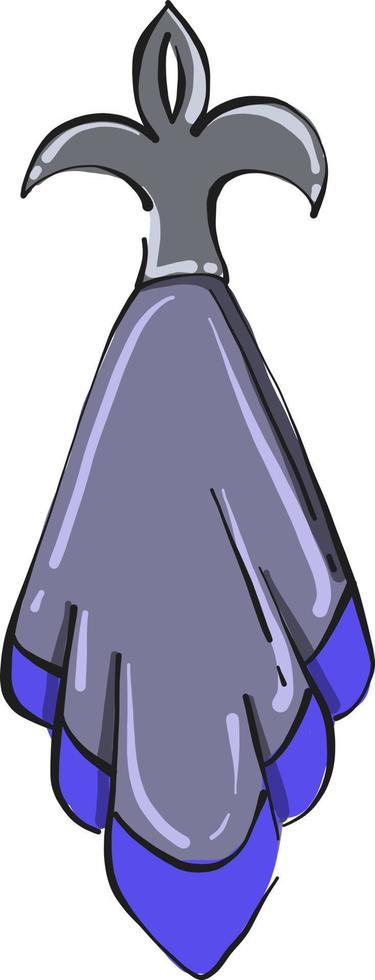 Royal towel, illustration, vector on white background.
