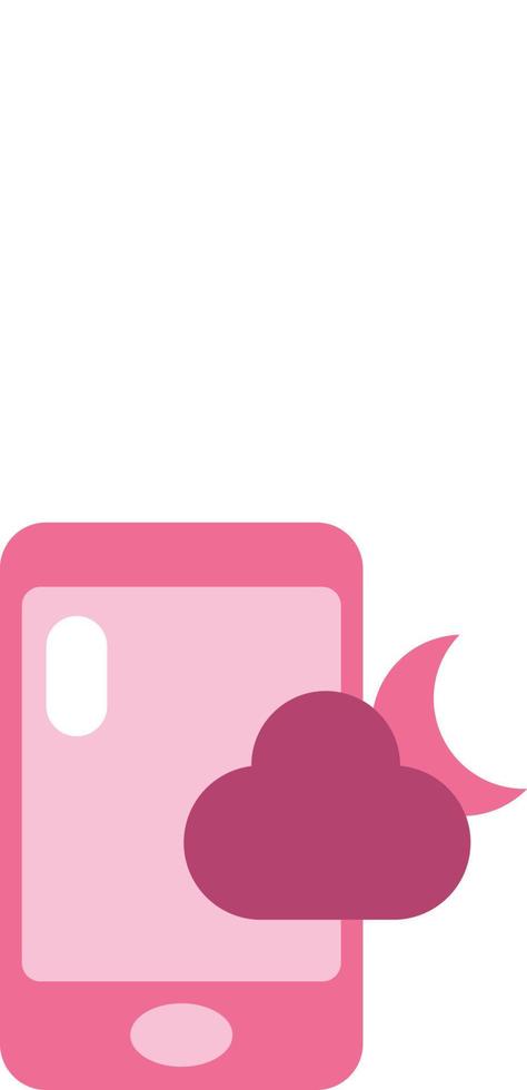 Phone weather, illustration, vector on a white background.
