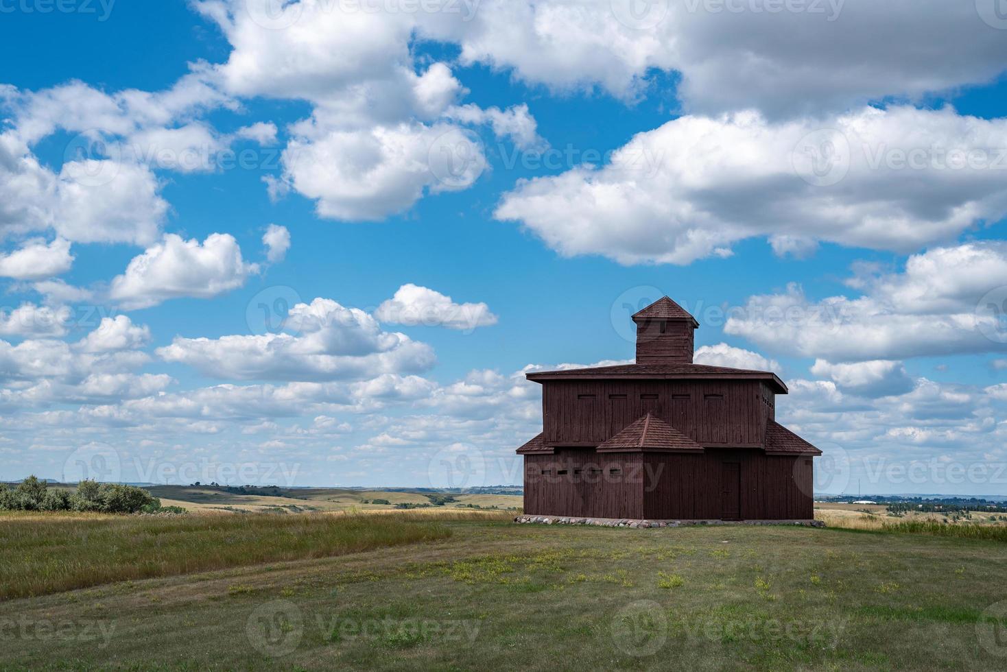 Blockhouse at Fort Abraham Lincoln State Park photo