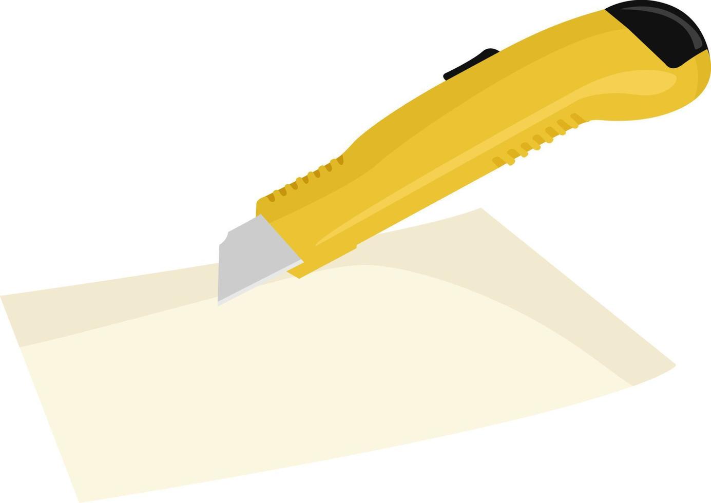 Paper cutter, illustration, vector on white background