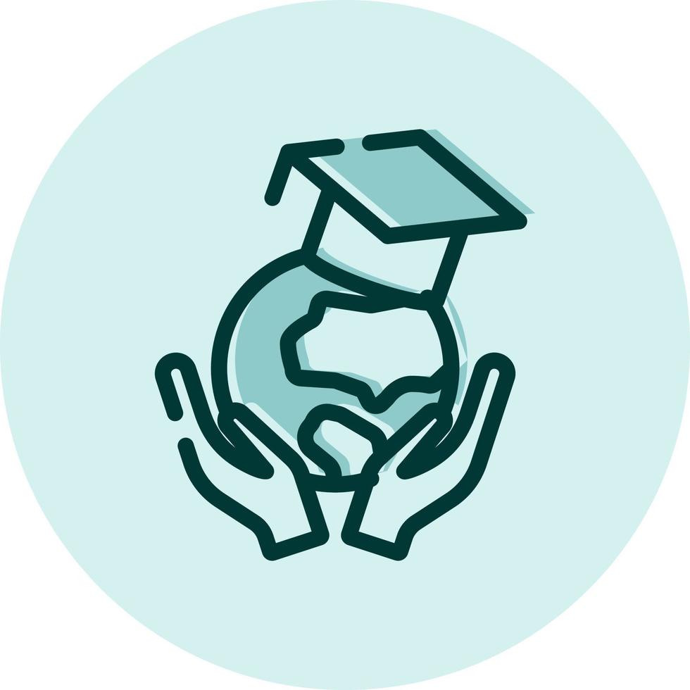 Education for all, illustration, vector on a white background.