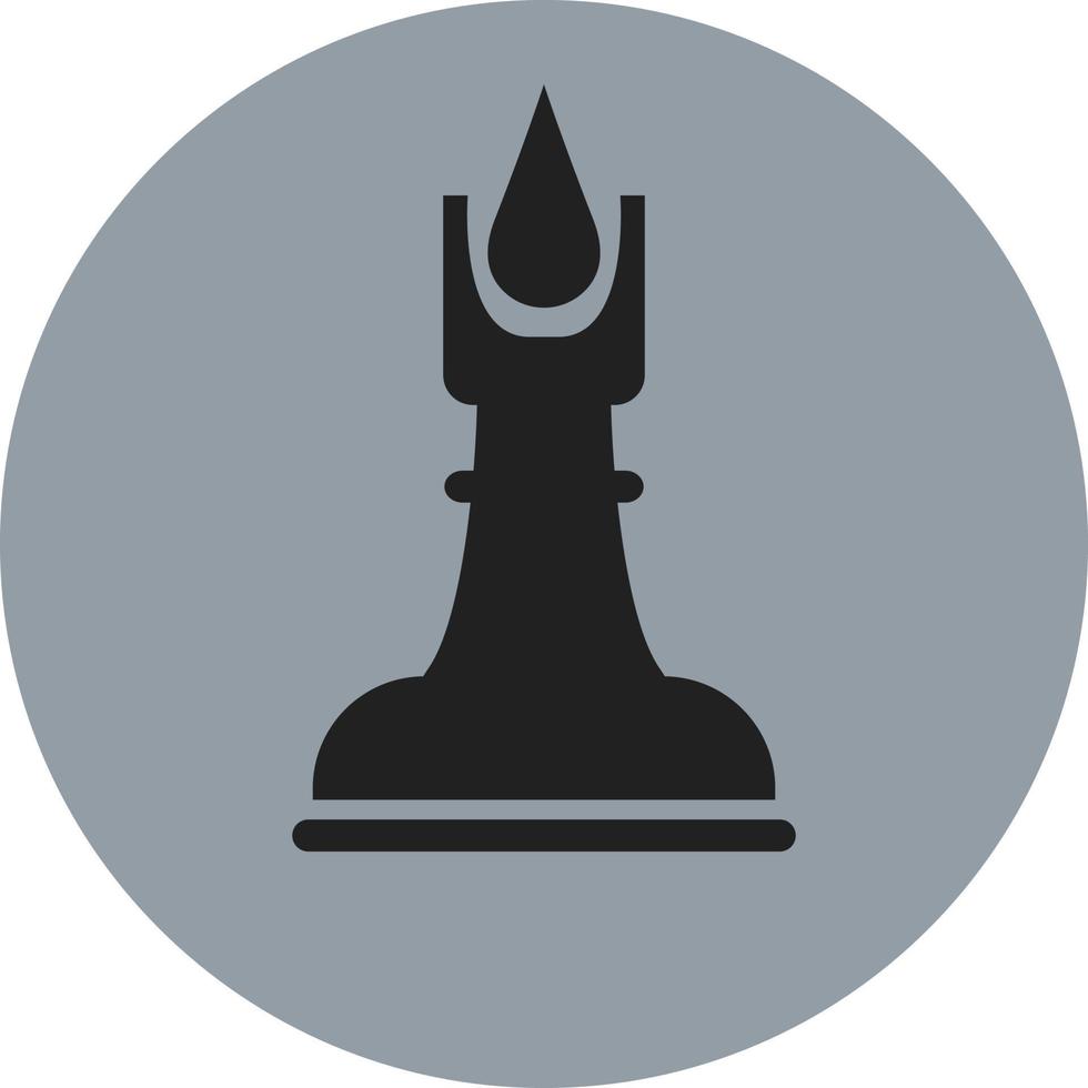 Chess figure black king, illustration, vector on white background.