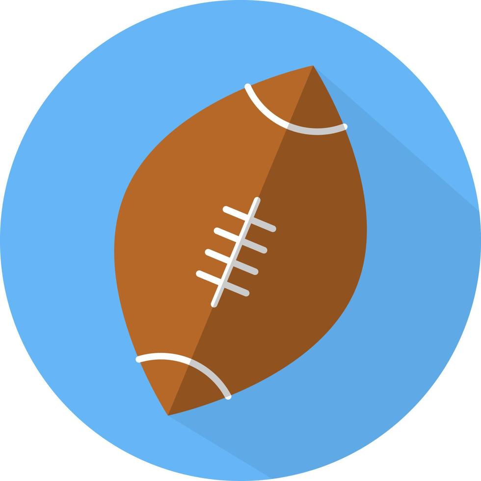 Rugby ball, illustration, vector, on a white background. vector