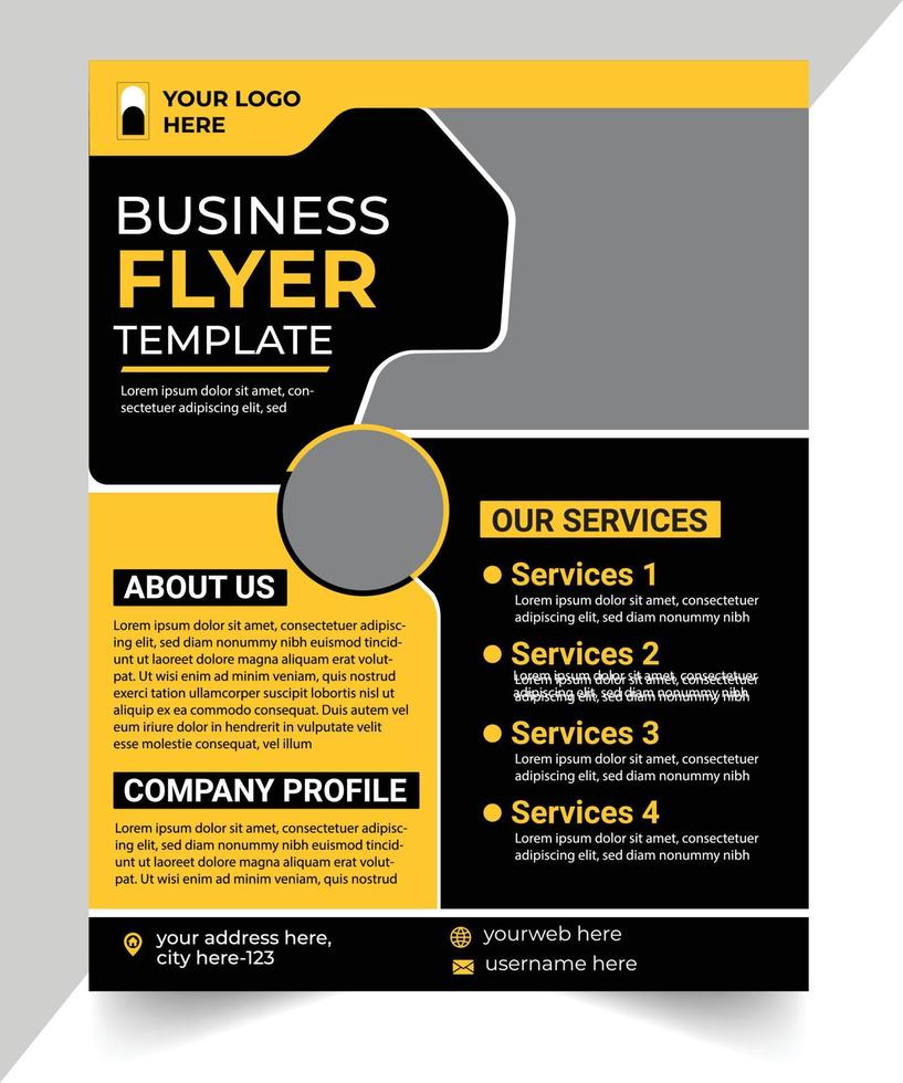 Business flyer template vector