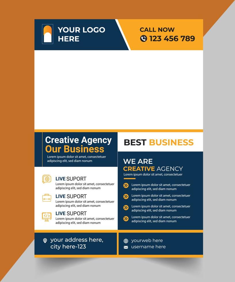 Business flyer template vector