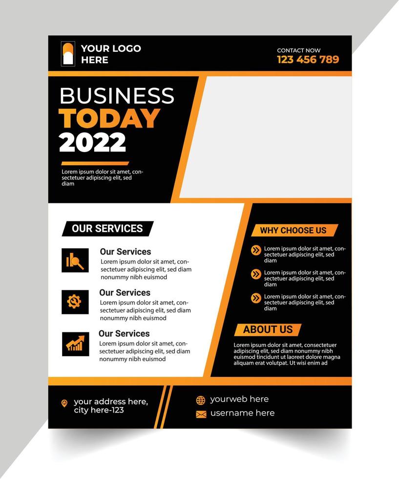 Business flyer template vector