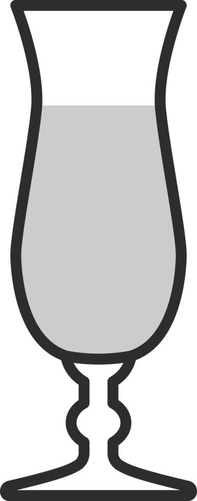 Smoothie glass, illustration, on a white background. vector