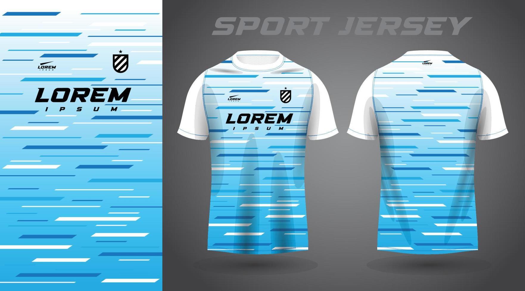 blue shirt sport jersey design vector