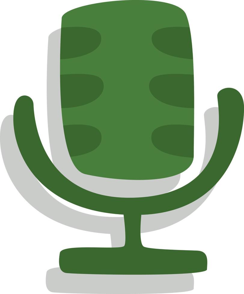 Journalism microphone, illustration, vector, on a white background. vector